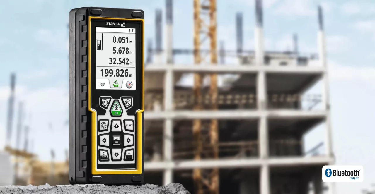 STABILA 06520 LD520 FULL FEATURE LASER DISTANCE MEASURER W/BLUETOOTH (660FT)