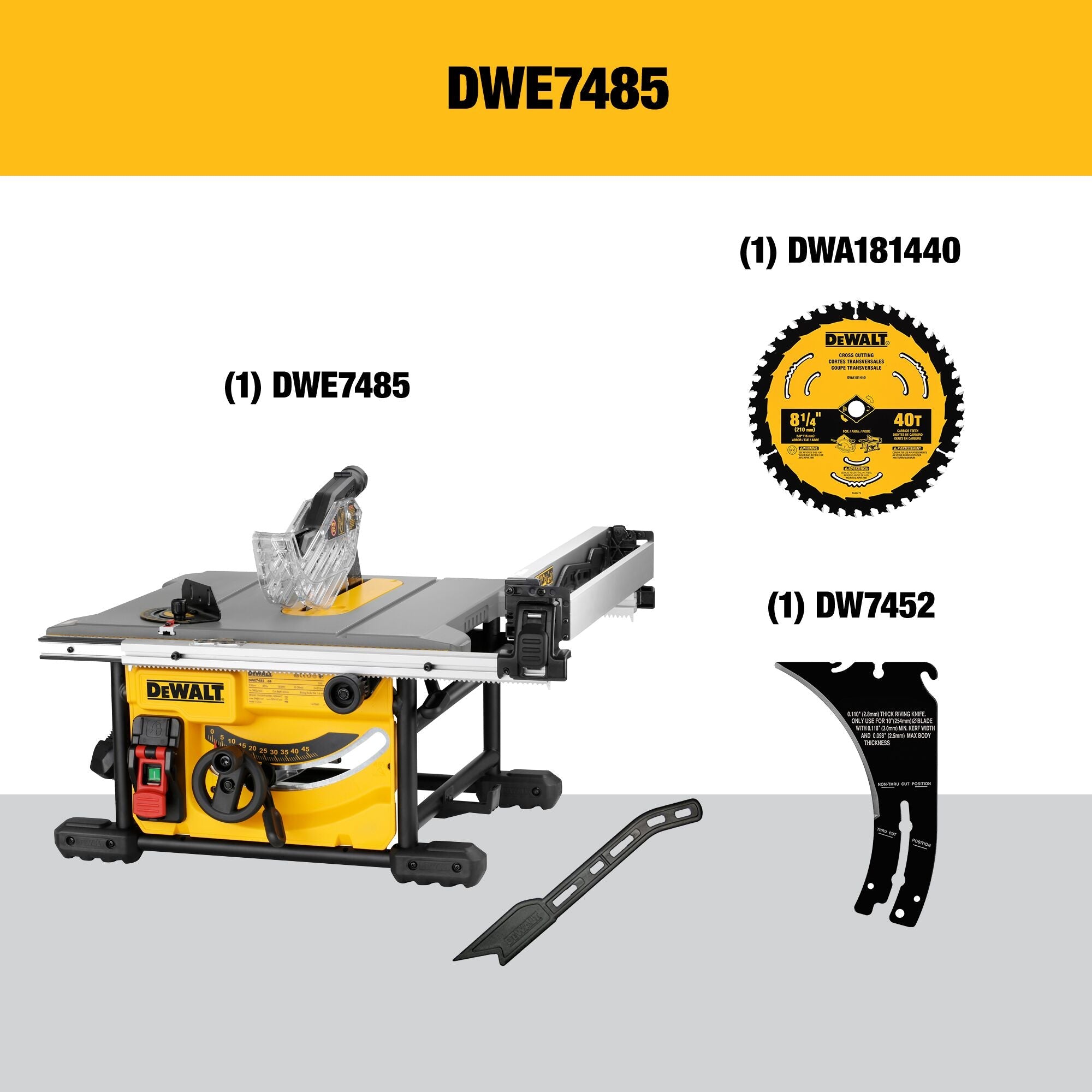 DEWALT DWE7485 8-1/4