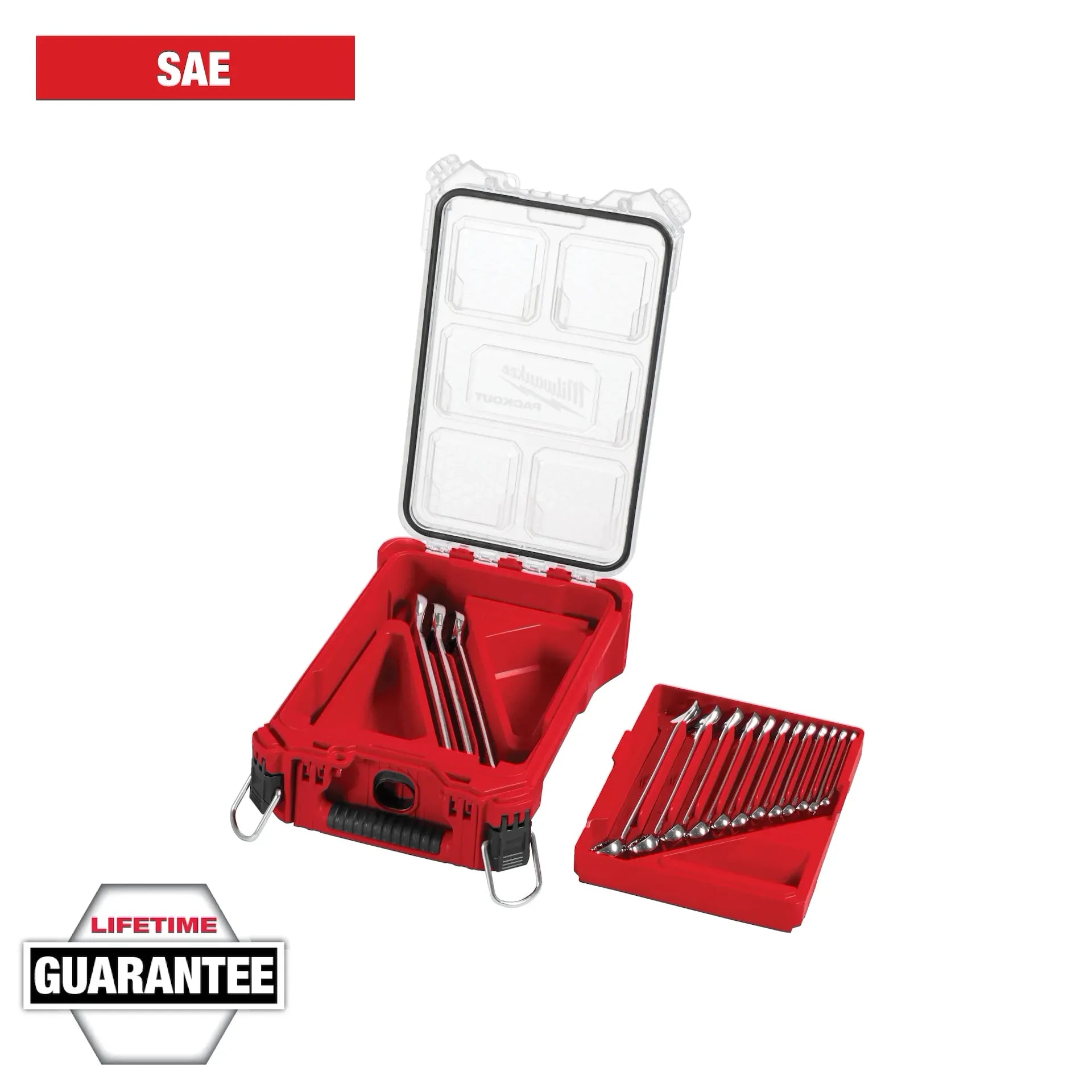 MILWAUKEE 48-22-9484 15PC SAE COMBINATION WRENCH SET W/PACKOUT ORGANIZER