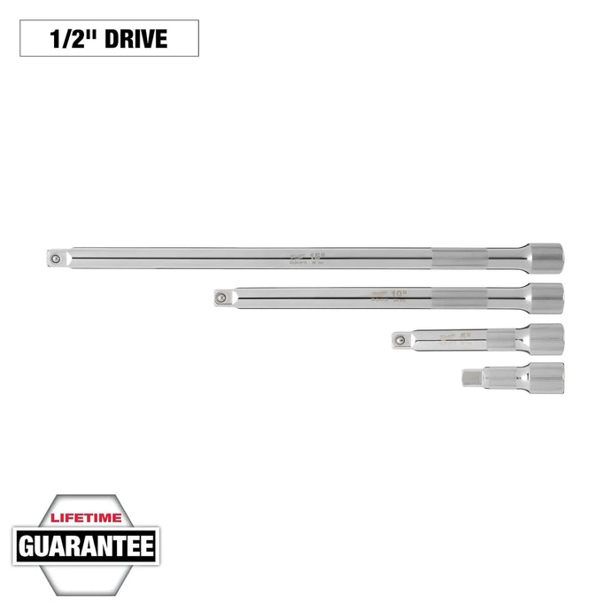 MILWAUKEE 48-22-9342 4PC 1/2" DRIVE EXTENSION SET