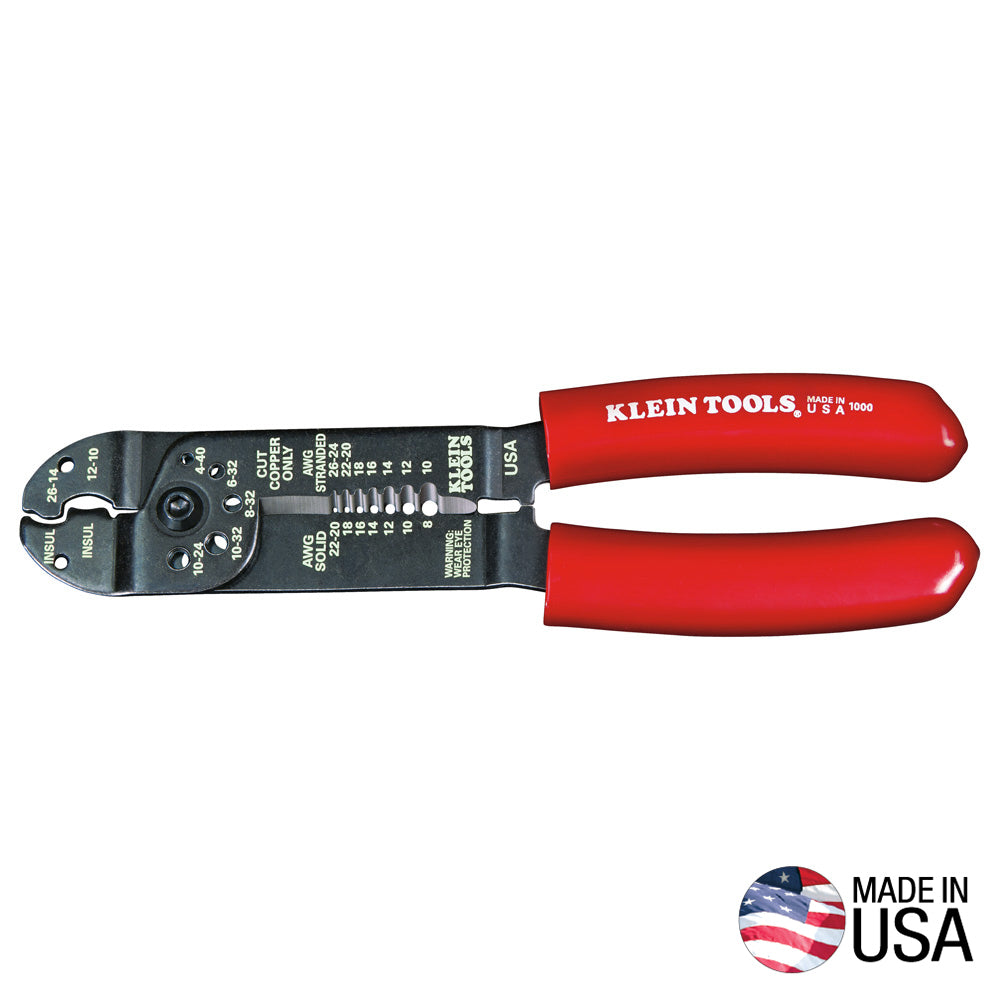 KLEIN 1000 Multi Tool, 6-in-1 Multi-Purpose Stripper, Crimper, Wire Cutter