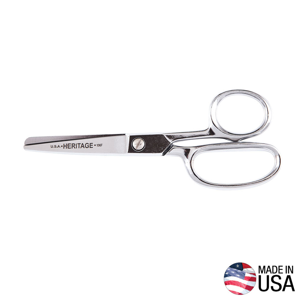 KLEIN 106F Straight Trimmer, Fully Rounded Tips, 6-Inch