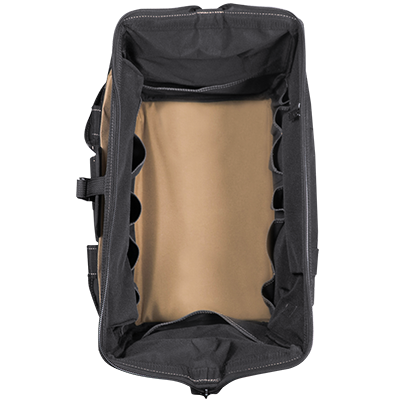 CLC 1535 18″ TOOL BAG W/ TOP-SIDE PLASTIC PARTS TRAY TRAY