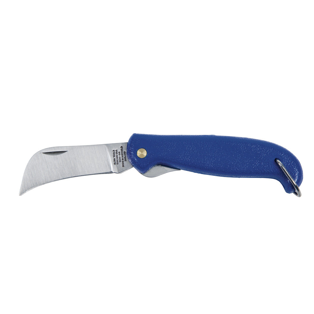 KLEIN 1550-24 Pocket Knife, 2-3/4-Inch Hawkbill Slitting Blade