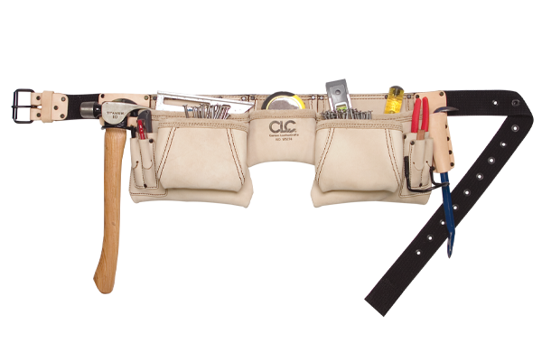 CLC 175274 12 Pocket Reversed Heavy-Duty Leather Construction Work Apron