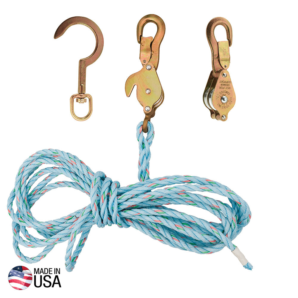 KLEIN 1802-30SSR Block and Tackle 259 Anchor Hook Spliced