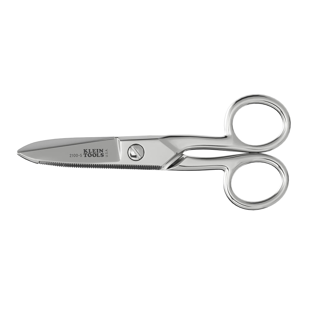 KLEIN 2100-5 Electrician's Scissors, 5-1/4-Inch