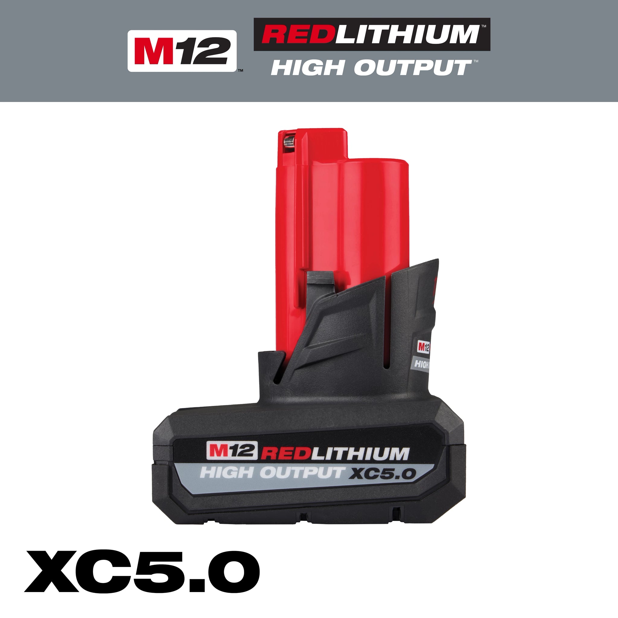 Milwaukee 48-11-2450 M12 REDLITHIUM HIGH OUTPUT XC5.0 Battery Pack