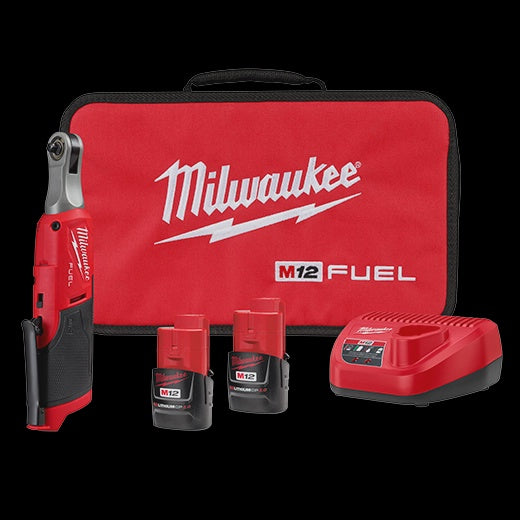 MILWAUKEE M12 FUEL 1/4 HIGH SPEED RATCHET KIT 2566-22