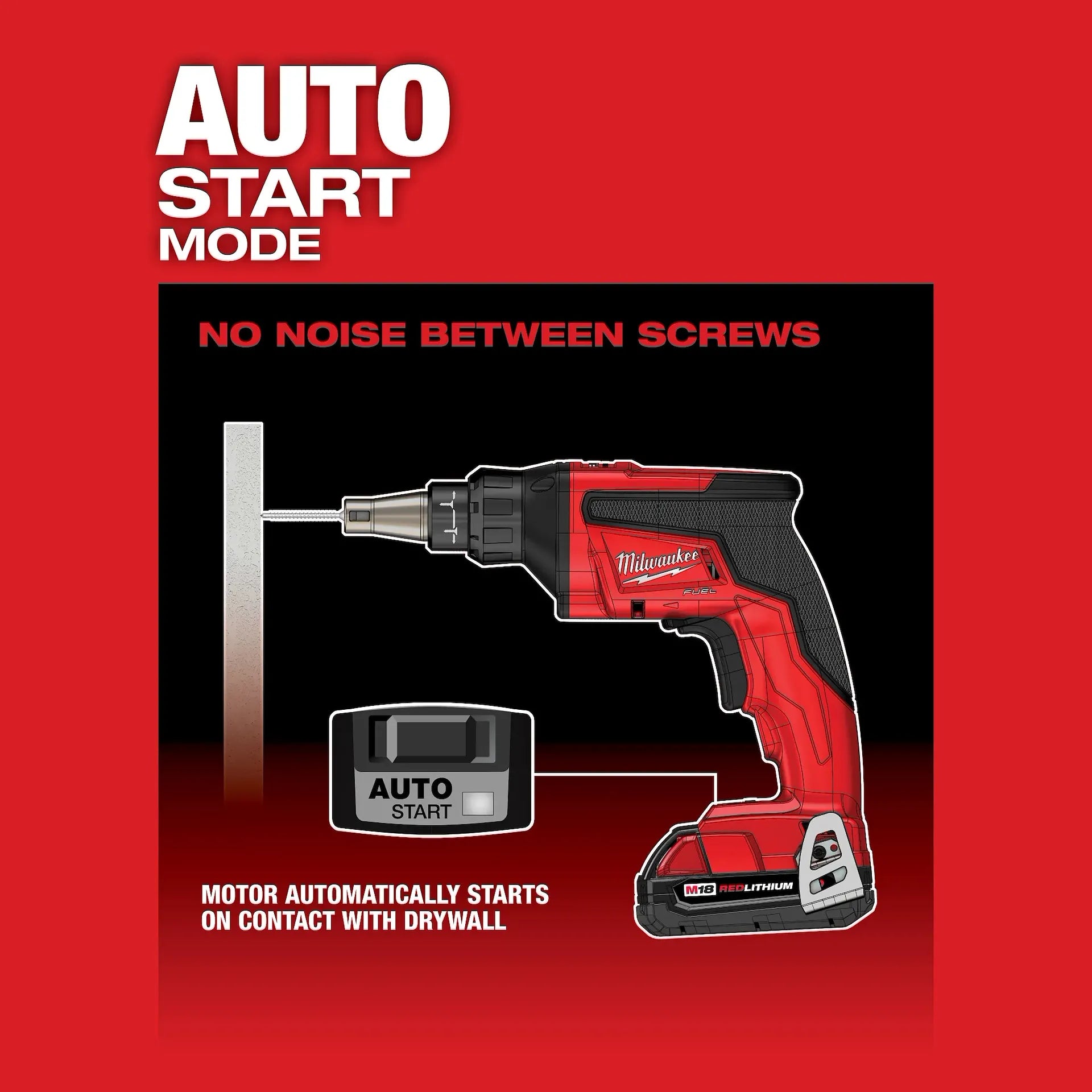 MILWAUKEE 2866-20 M18 FUEL DRYWALL SCREW GUN BARE