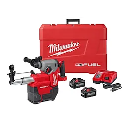 Milwaukee 2912-22DE M18 FUEL™ 1” SDS Plus Rotary Hammer w/ Dust Extractor Kit