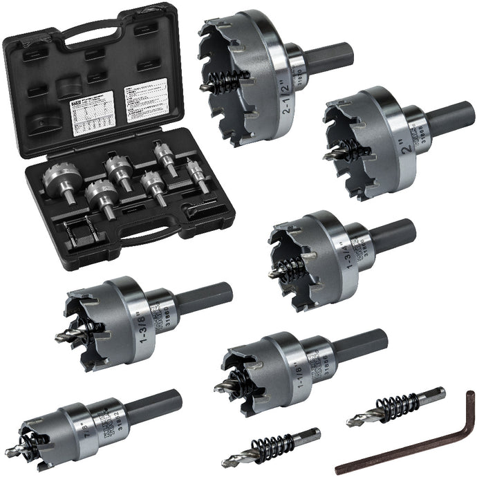 KLEIN 31873 Hole Cutter Kit, Master Electrician Hole Cutter, 8-Piece