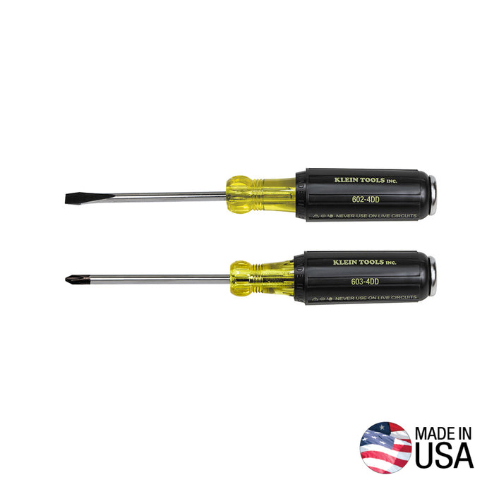 KLEIN 32008 Screwdriver Set, Demolition and Phillips, 2-Piece