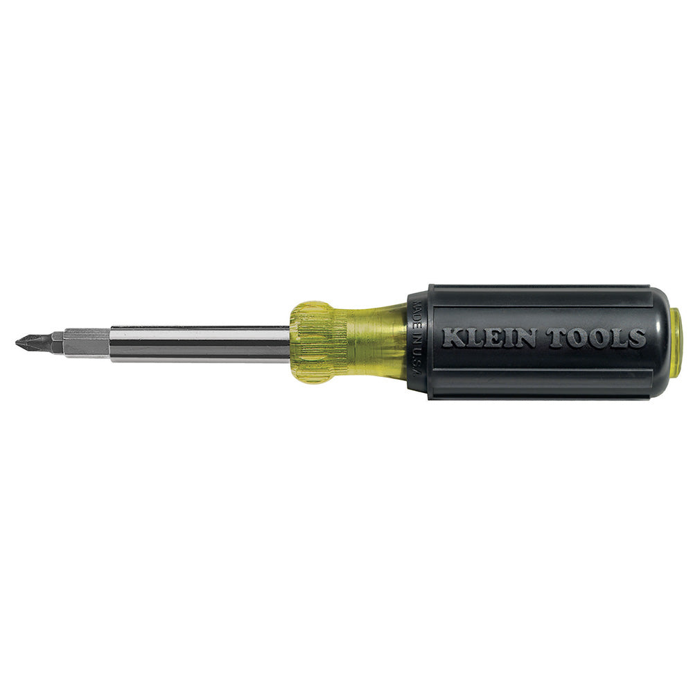 KLEIN 32477 Multi-Bit Screwdriver / Nut Driver, 10-in-1, Phillips, Slotted Bits