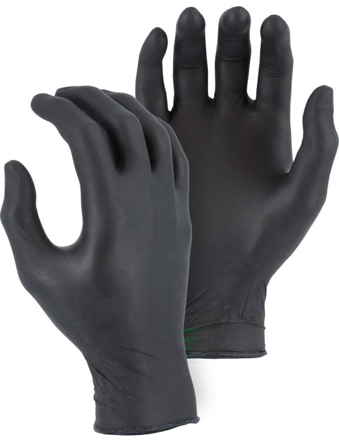 Majestic 3273BK/11 Disposable Industrial Grade Nitrile Glove, Powder-Free XL