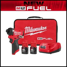 MILWAUKEE 3453-22 M12 FUEL 1/4" HEX IMPACT DRIVER KIT