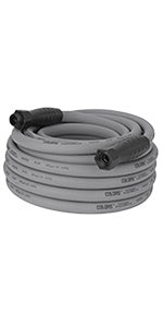FLEXZILLA HFZC550GYS 5/8" X 50' COLOR SERIES GARDEN HOSE W/ SWIVEL FITTINGS - SLATE GRAY