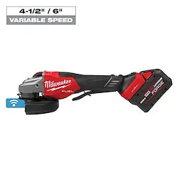 Milwaukee 3672-22 M18 FUEL™ 4-1/2"-6" Variable Speed Braking Grinder, Paddle Switch w/ ONE-KEY™ Kit