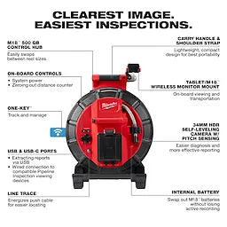 Milwaukee M18™ 120’ Mid-Stiff Modular Pipeline 3973-22
