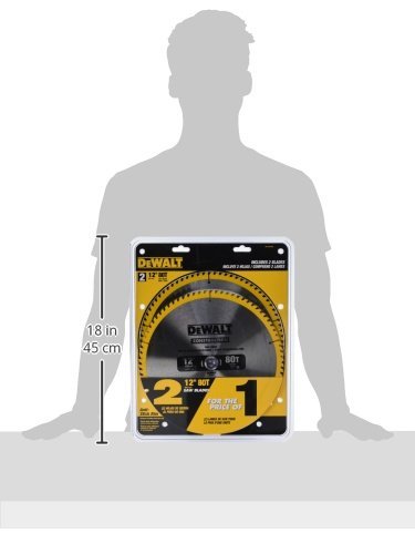 DeWalt DW3128P5D80I 12IN COMBO PACK (2) 80T SAW BLADES