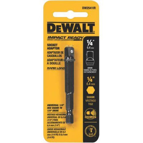 DeWalt DW2541IR 1/4IN HEX TO 1/4IN SQ IMP READY SOCKT AD