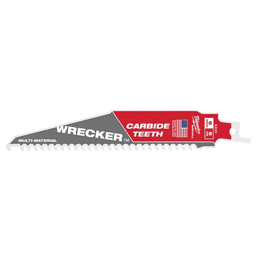 MILWAUKEE 48-00-5241 (5) 6" CT WRECKER SAWZALL BLADE 1PK
