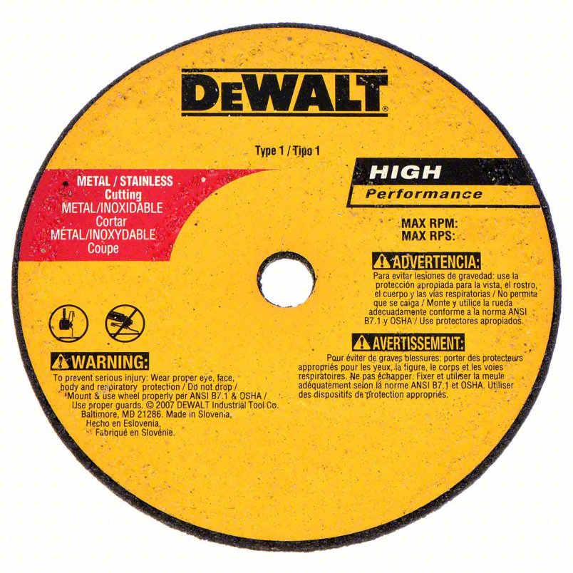 DeWalt DW8718 4 X 1/8 X 3/8 A24R