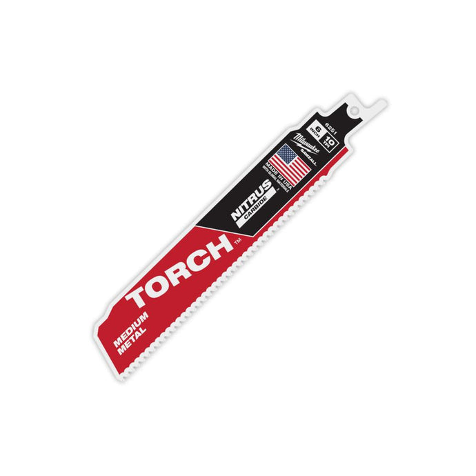 MILWAUKEE 48-00-6251 6" 10TPI NITRUS MED-METAL CARBIDE SAWZALL BLADE-1PK