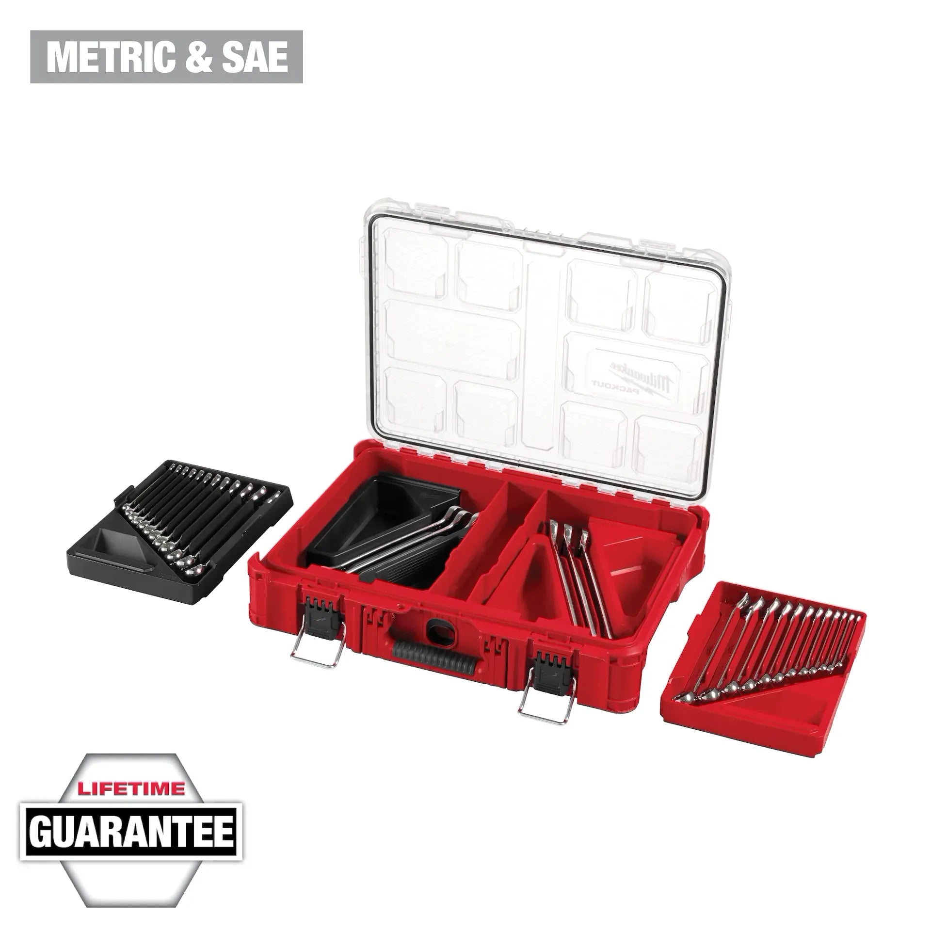 MILWAUKEE 48-22-9485 30PC COMBO WRENCHES MM & SAE W/PACKOUT ORGANIZER