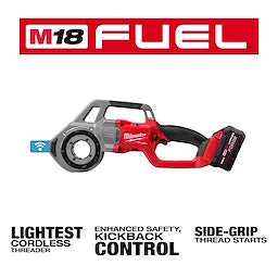 Milwaukee 2870-22 M18 FUEL Compact Pipe Threader ONE KEY with 1/2inch - 1 1/4inch Die Heads