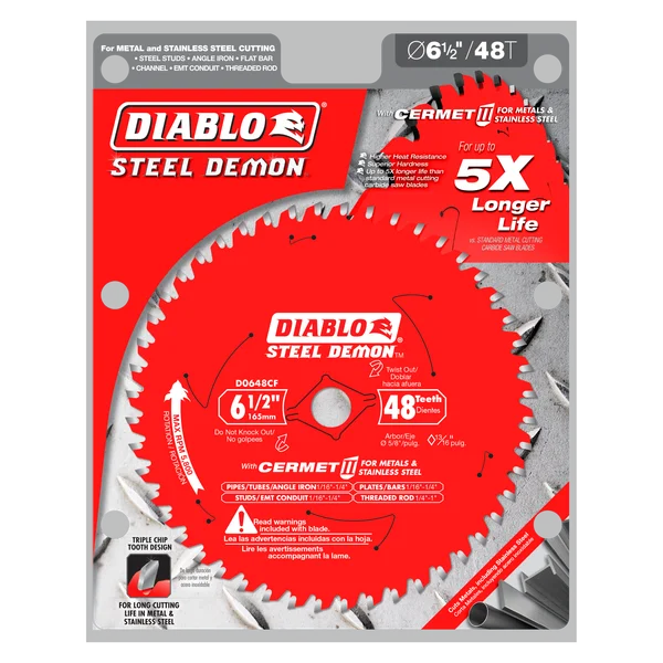 DIAD0648CFA - DIABLO STL CERMET 6-1/2 48T BLK