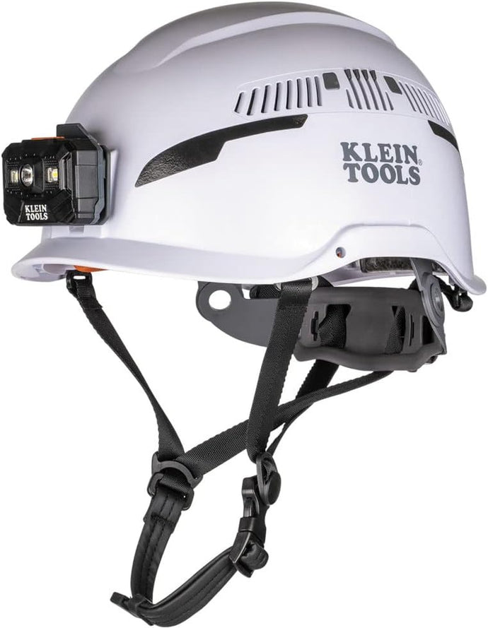 KLEIN60526Safety Helmet, Type-2, Vented Class C, with Rechargeable Headlamp