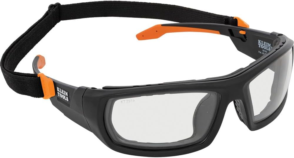 KLEIN60538Professional Full-Frame Gasket Safety Glasses, Indoor/Outdoor Lens