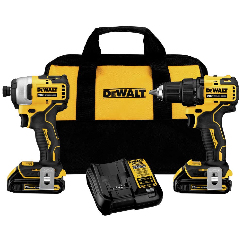 DeWalt DCK278C2 20V MAX COMPACT BRUSHLESS DRILL/IMP COMB