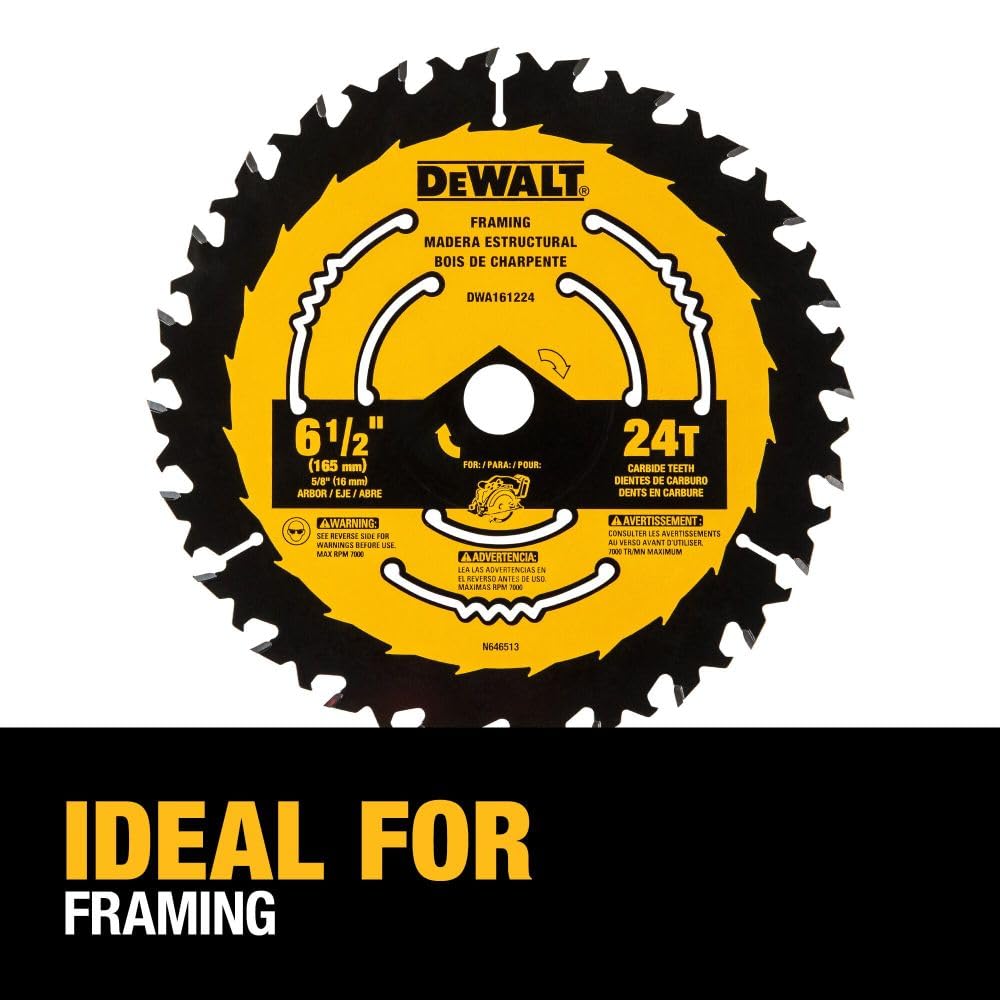 DeWalt DWA161224 6 1/2IN 24T BLISTER