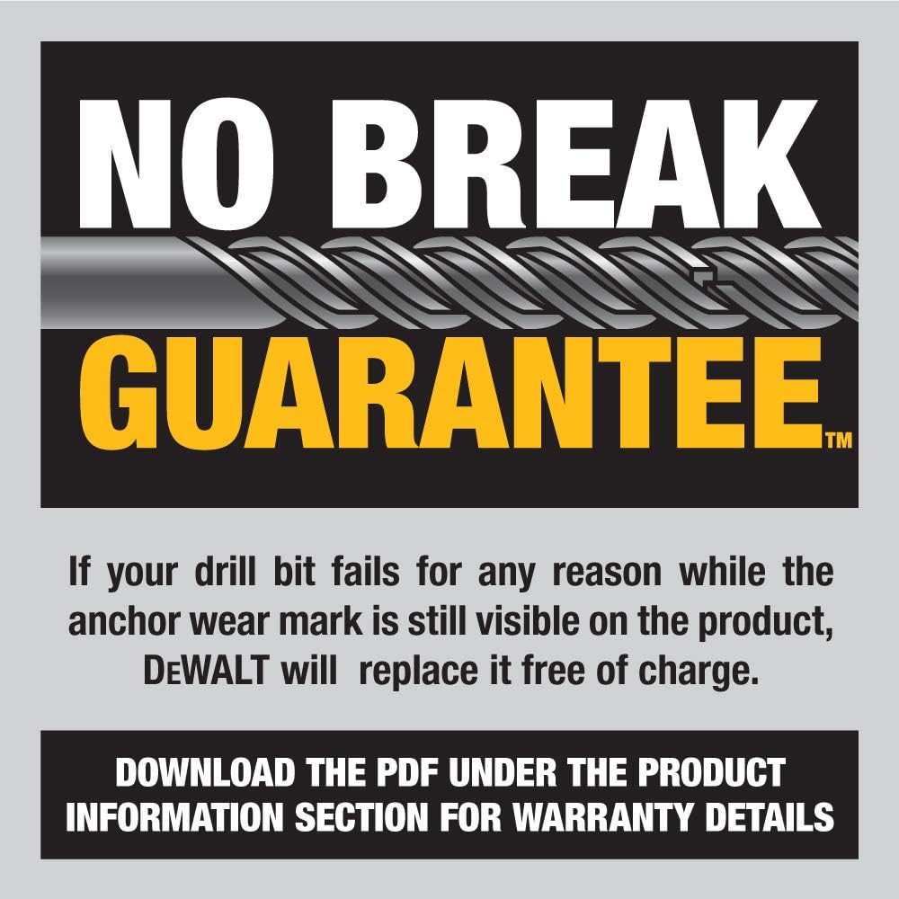 DeWalt DW5437B25 1/2 x 4 x 6 SDS+ 2C (25pk)