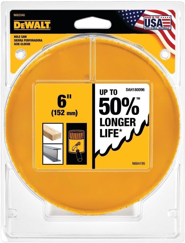 DeWalt DAH180096 6 (152MM) HOLESAW