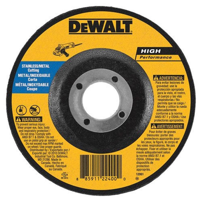 DeWalt DW8426S 6 x .045 x 7/8 HP T27 SS Cutting
