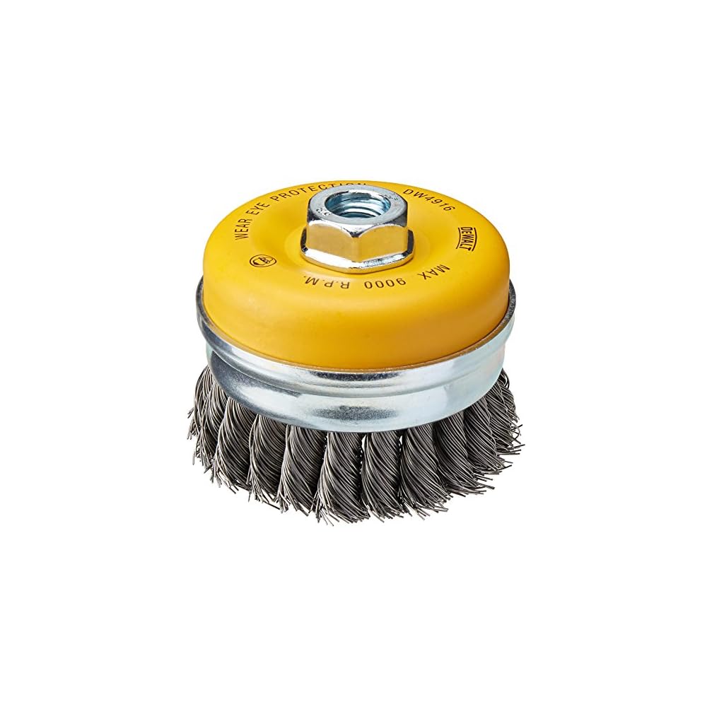DeWalt DW4916 KNOTTED CUP BRUSH/CARBON STEEL 5/8-11