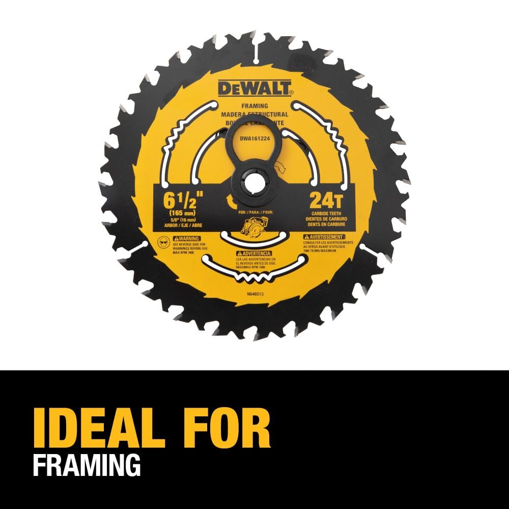 DeWalt DWA161224 6 1/2IN 24T BLISTER