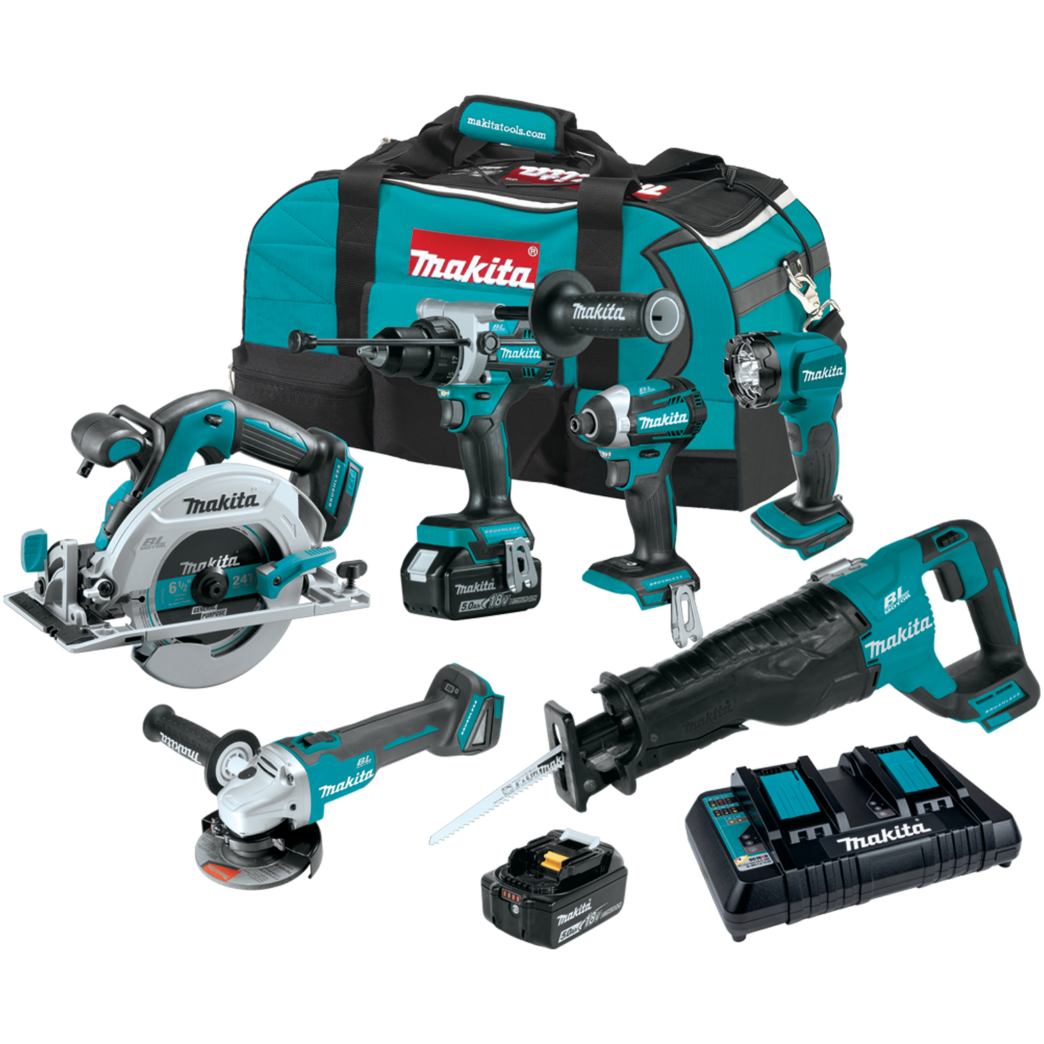 MAKITA XT616PT 18V LXT BRUSHLESS 6-PIECE COMBO KIT