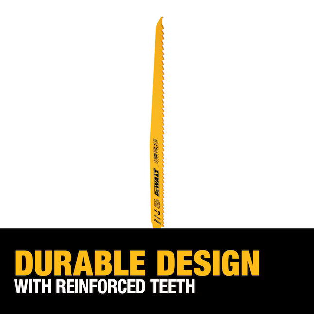 DeWalt DW4804N25 12IN 6TPI TAPER BK BLADE-25N
