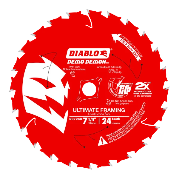DIAD0724DA - 7-1/4 24T BULK DEMO DEMON