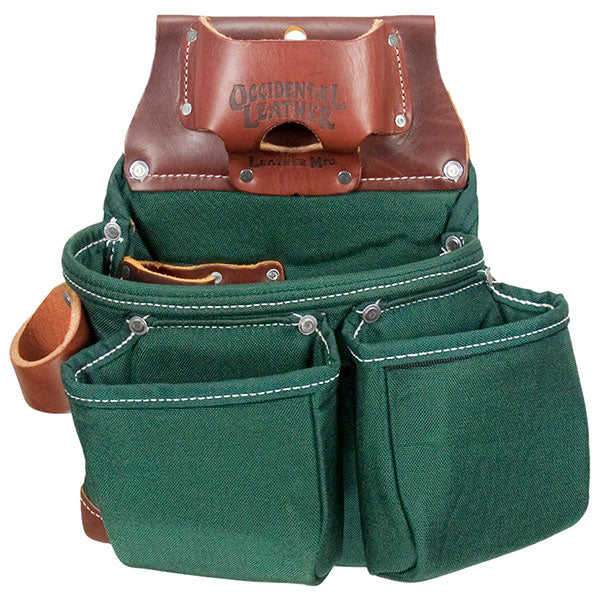 OCCIDENTAL LEATHER 8018DBLH OXYLIGHTS 3 POUCH TOOL BAG - LEFT HANDED
