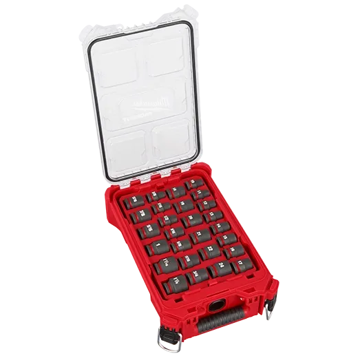 MILWAUKEE 49-66-6804 27PC 1/2" DRIVE MM & SAE IMPACT SOCKET SET W/ PACKOUT ORGANIZER