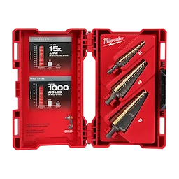 Milwaukee 48-89-9291 3PC Cobalt Step Drill Bit Set