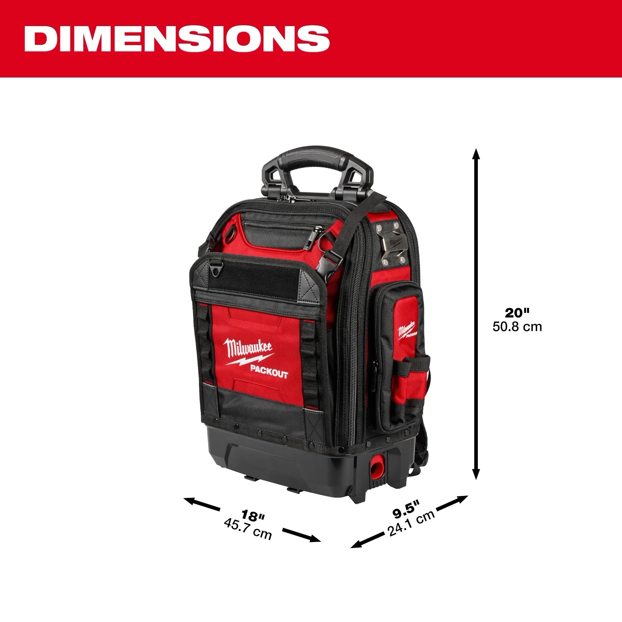 MILWAUKEE 48-22-8303 PACKOUT STRUCTURED BACKPACK