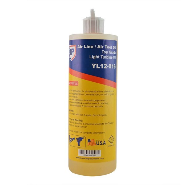 Interstate YL12-016 Air Tool Oil - Flip Top Lid - 16 oz YL12-016