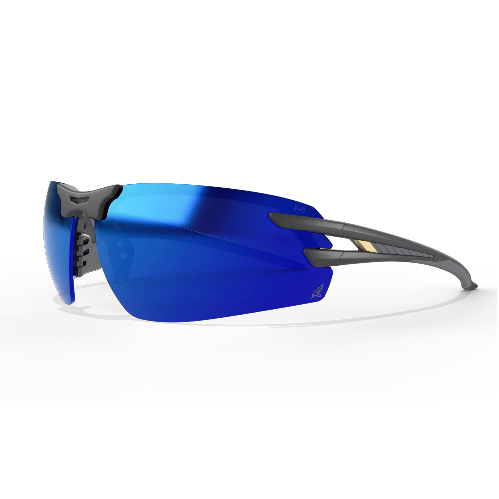 EDGE EYEWEAR SL118 SALITA - BLACK FRAME/AQUA PRECISION BLUE MIRROR LENSES