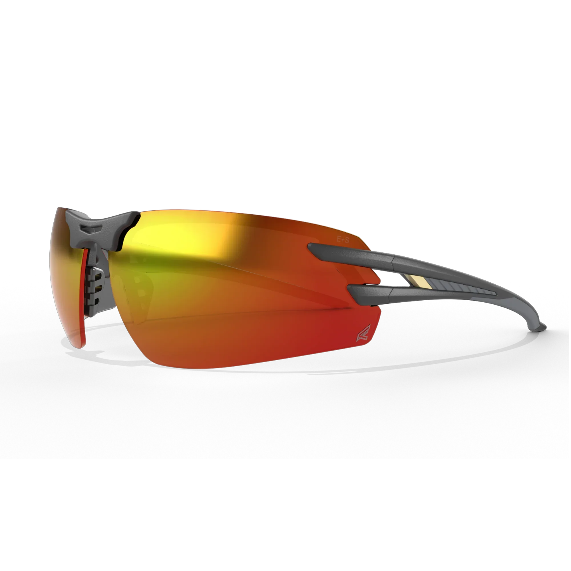 EDGE EYEWEAR SLAP119 SALITA - BLACK FRAME/AQUA PRECISION RED MIRROR LENSES
